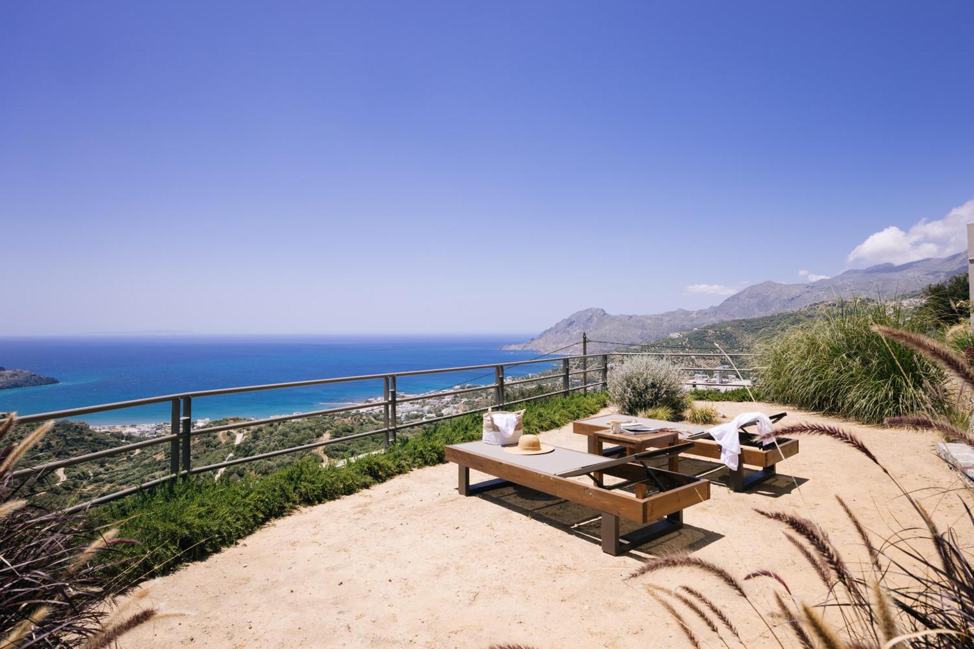 Villa Stella hillside 60m2 apartment sea view Plakias Esterno foto